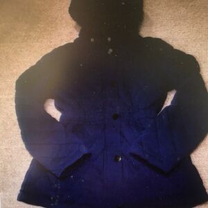 Women's Navy Hooded Jacket